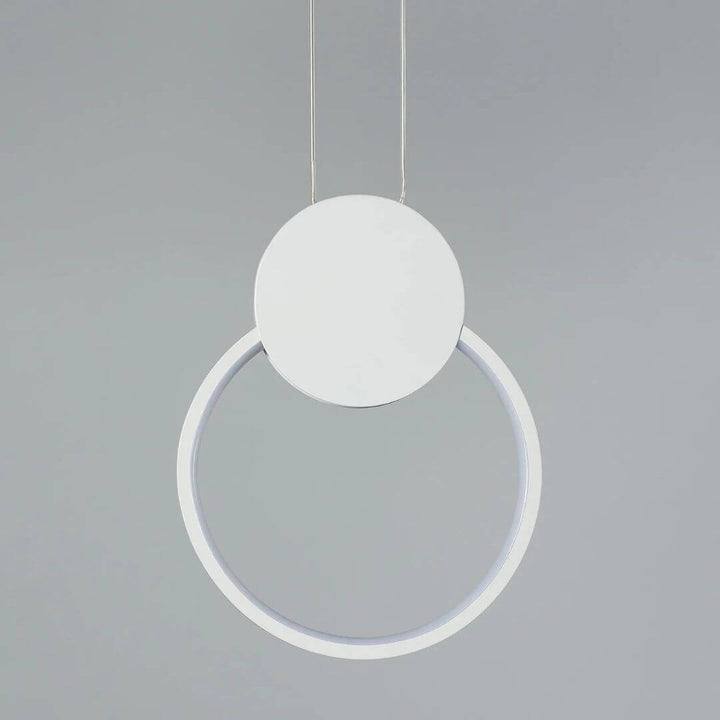 Front View of Gleam Circular Pendant Light – Sleek Modern Pendant Lighting Fixture Design