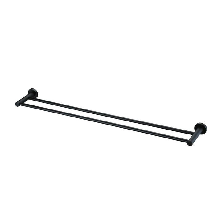 Gleamshore double towel rail Eclipse mat black modern bathroom accessory