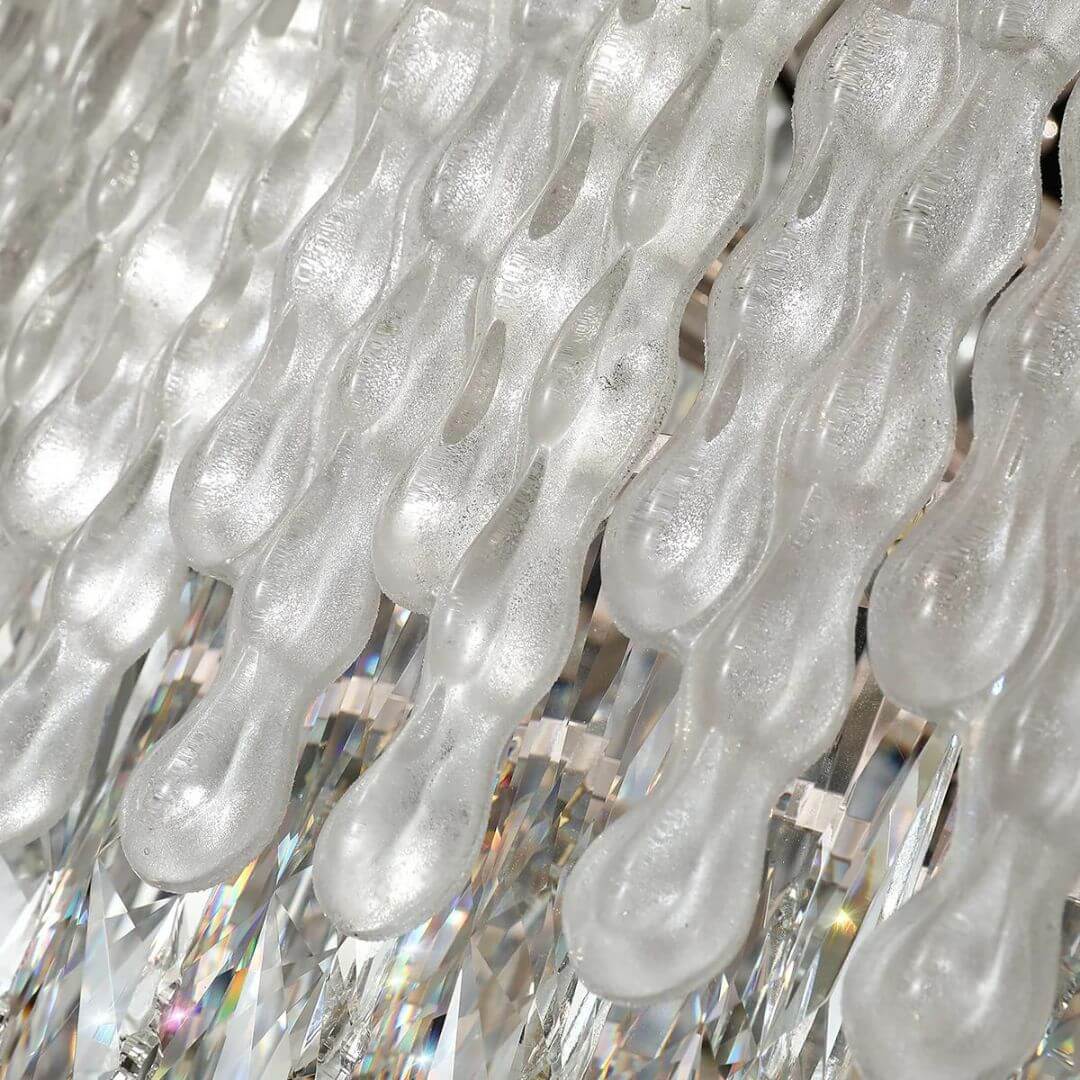 Detail View of Glimpse Chandelier Light – Elegant Modern Ceiling Fixture with Crystal Design