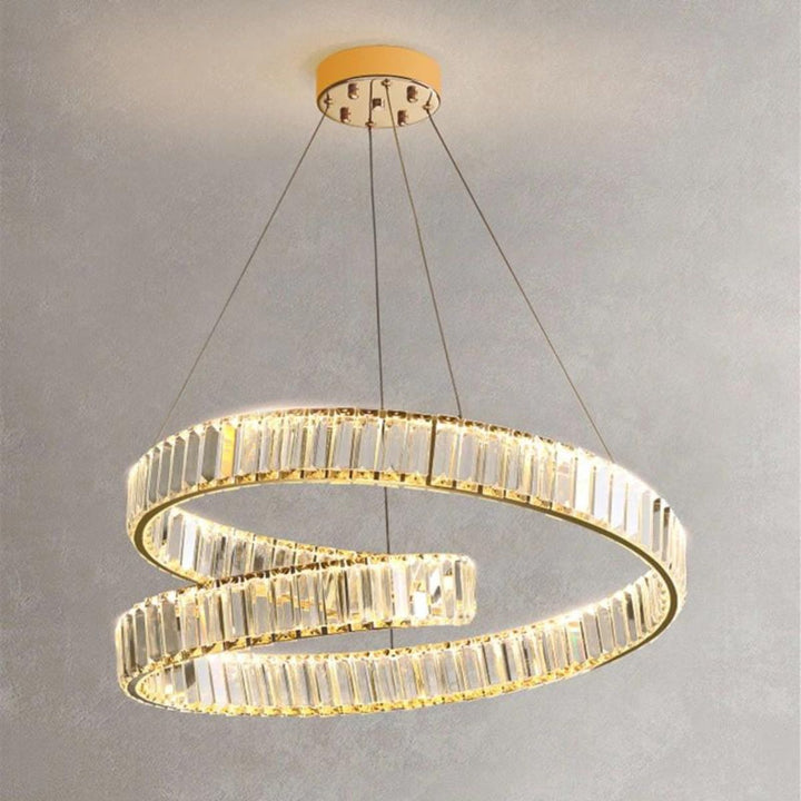 Close-up crystal view of Glisten chandelier light in Australia, showcasing brilliant sparkle and fine craftsmanship