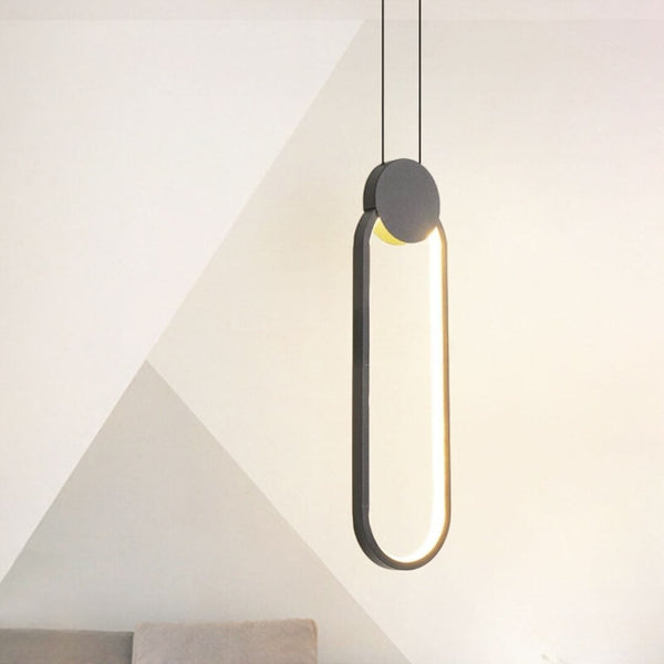 Glow Oval Shaped Pendant Light – Elegant Modern Lighting Fixture for Stylish Interiors