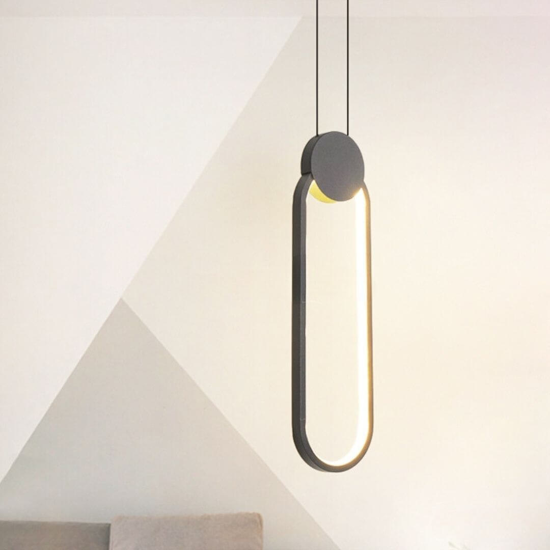 Glow Oval Shaped Pendant Light – Elegant Modern Lighting Fixture for Stylish Interiors