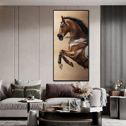 Grace in Motion horse wall art featuring dynamic equine movement