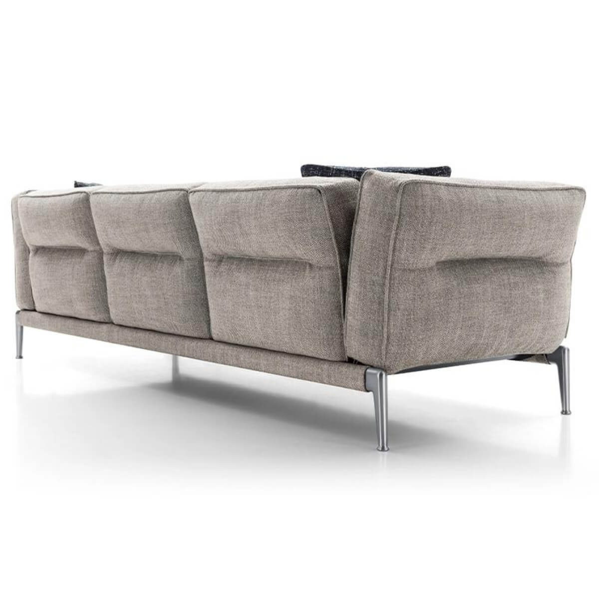 Back view of Graceful Grandeur KS18 Ada sofa with cotton-linen upholstery – clean lines and refined craftsmanship in a modern elegant design