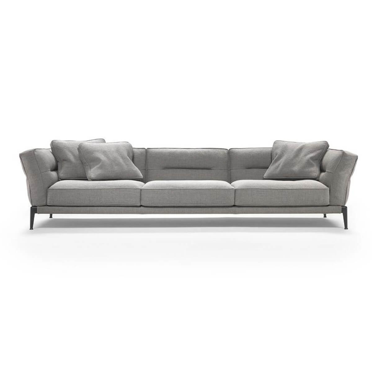 Graceful Grandeur KS18 Ada sofa with custom cotton-linen upholstery – elegant design featuring plush cushions and sophisticated style