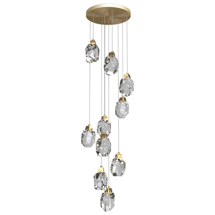 Modern K9 crystal pendant light with radiant harmony, adding elegance to any space