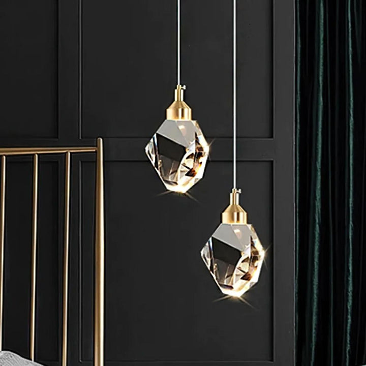 Harmony single-piece pendant light hanging from ceiling, featuring sleek minimalist design ideal for contemporary interiors