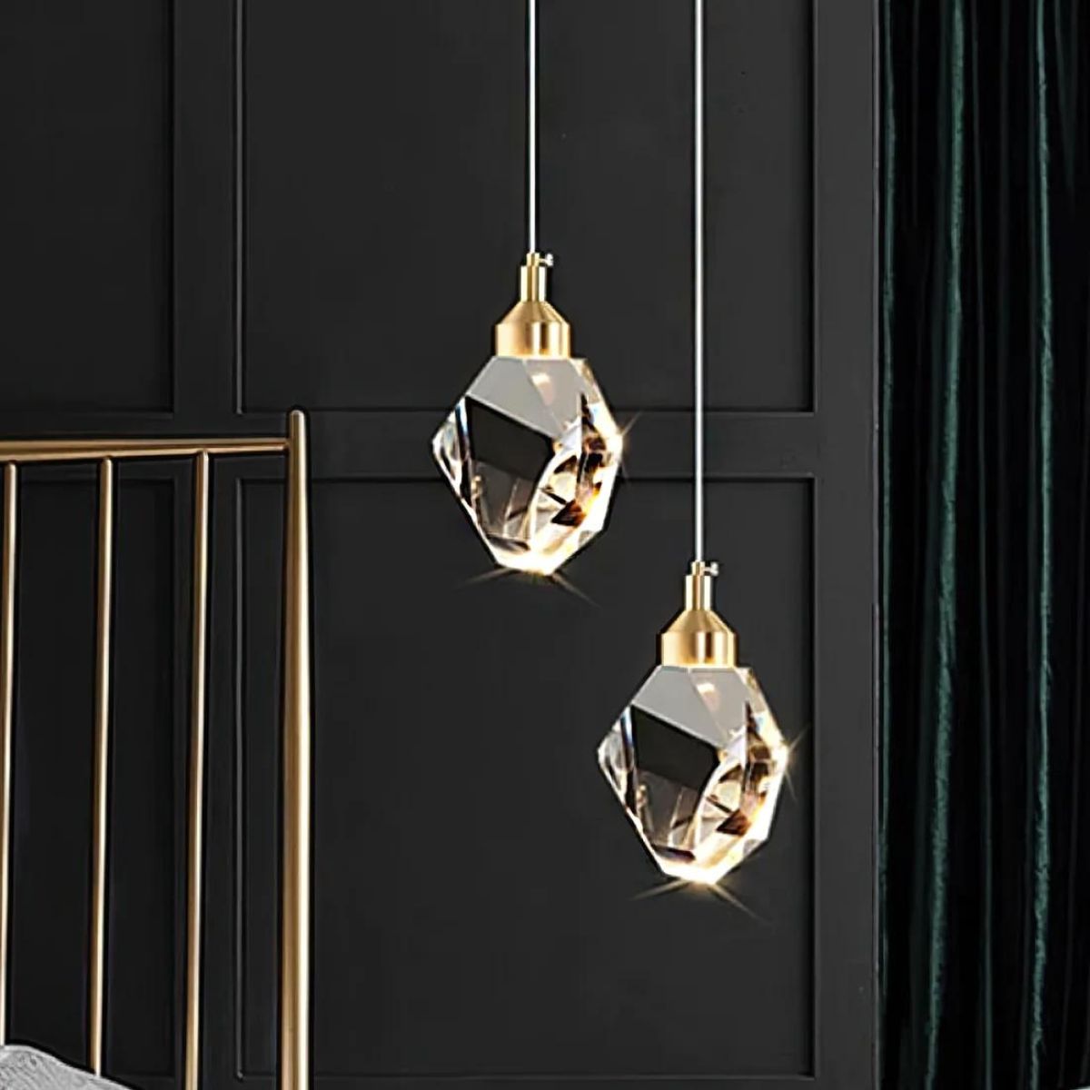 Harmony single-piece pendant light hanging from ceiling, featuring sleek minimalist design ideal for contemporary interiors