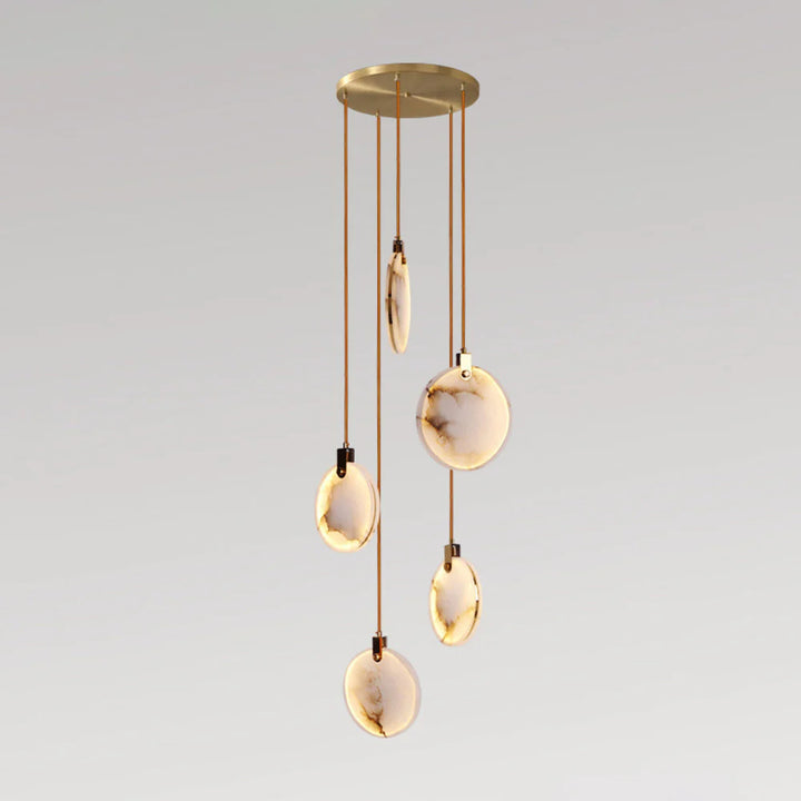 Harvest Alabaster Pendant Lamp 5-Light Modern Hanging Lighting View