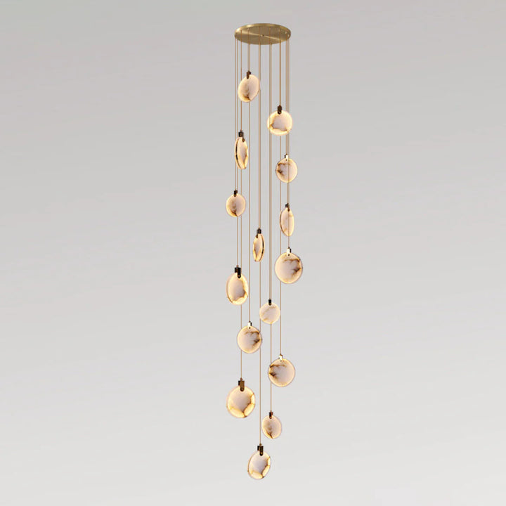 Harvest Alabaster Pendant Lamp 15-Light Modern Hanging Lighting View