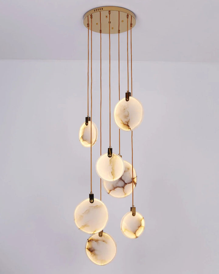 Harvest Alabaster Pendant Lamp 7-Light Modern Hanging Lighting View