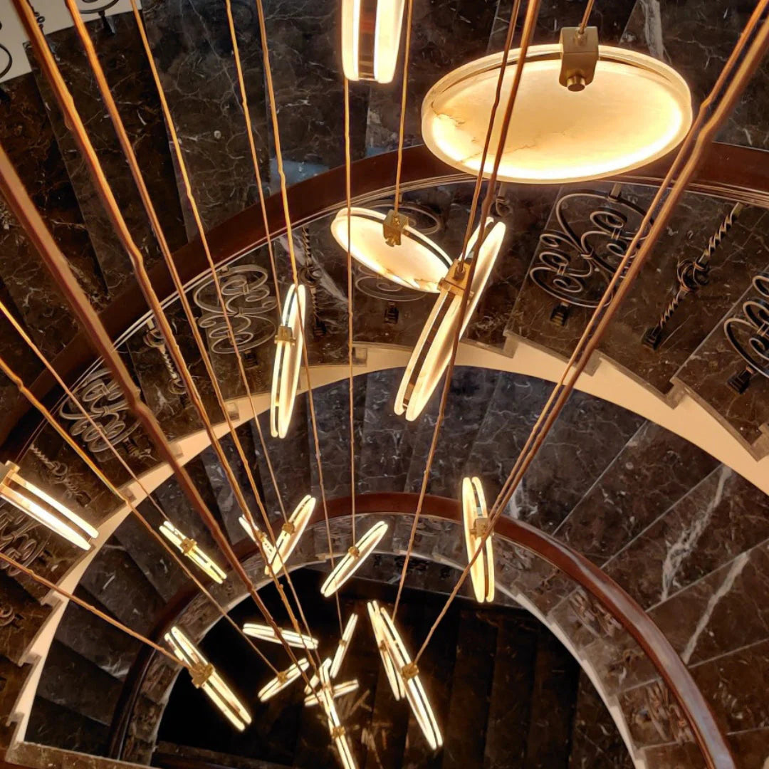 Harvest Alabaster Pendant Lamp Modern Lighting Top View