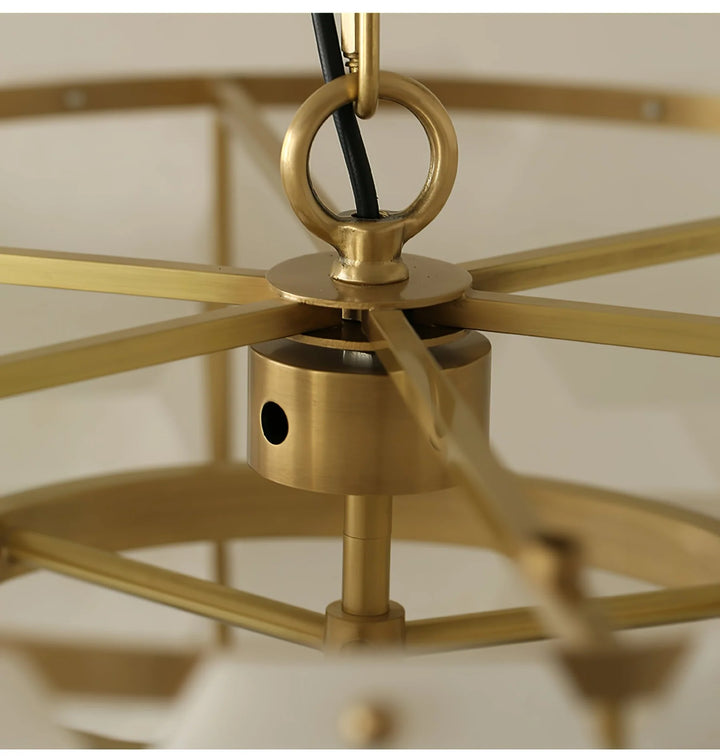Hexa cloud pendant light inside metal view, modern ceiling light with sleek interior design