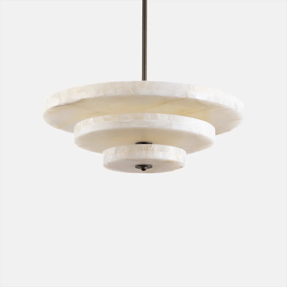 Ice Queen luxury alabaster chandelier front view showcasing elegant crystals and sophisticated modern design