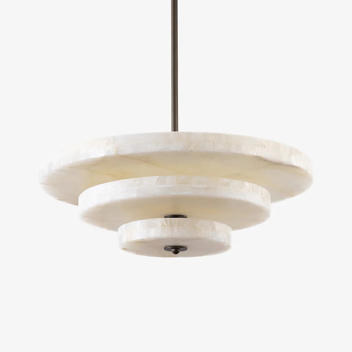 Ice Queen luxury alabaster chandelier front view highlighting elegant crystals and luxurious modern design