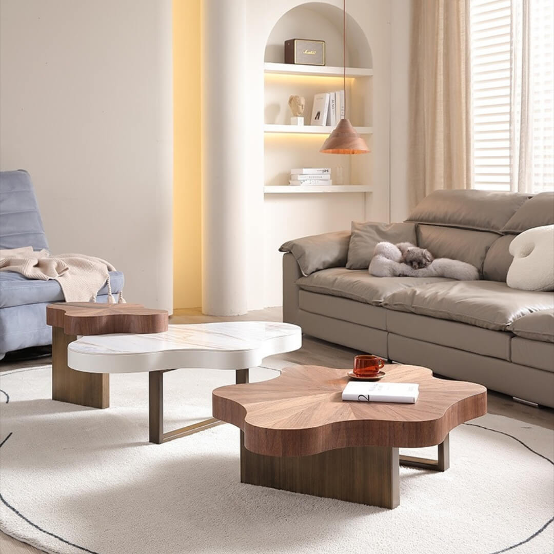 Jasper designer coffee table in Perth living room with modern decor and elegant ambianc