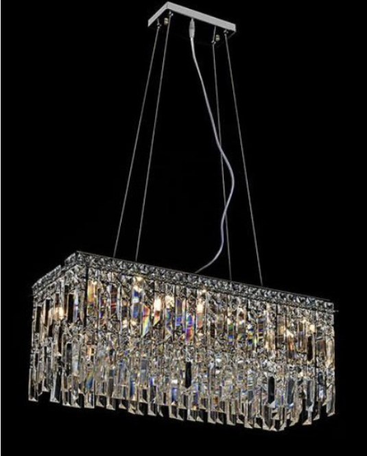 K9 Crystal Square Chandelier Custom – luxurious custom square chandelier featuring high-quality K9 crystals and elegant modern design