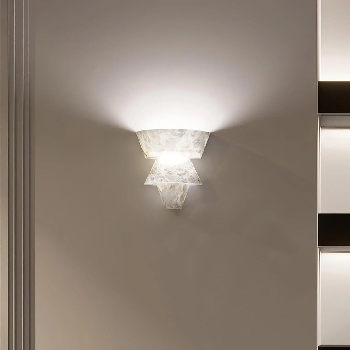 Laboratory Marble Wall Light Modern Lighting On Front View