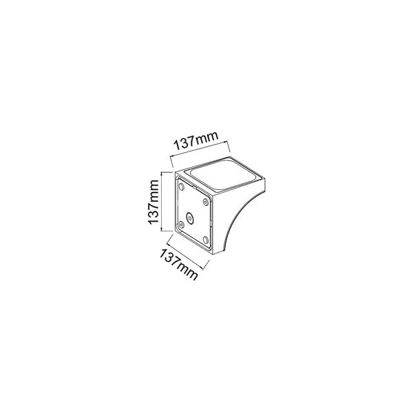 Dimensions of LATTICE LED Wall Light – Detailed specifications for precise installation and fitting in modern spaces.