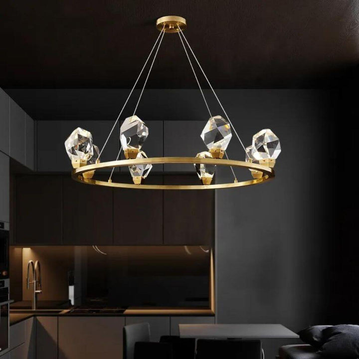 Lava Crystal Chandelier Light in Living Room – Elegant Modern Ceiling Lighting Fixture