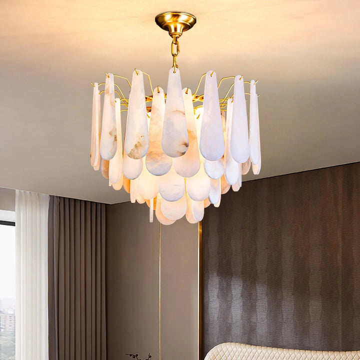 Leon chandelier luxury lighting hanging view elegant modern home decor