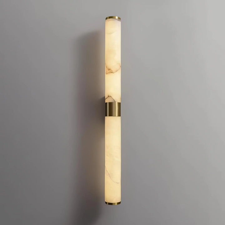 Front view of Line Alabaster Wall Light, modern lighting, elegant home interior décor