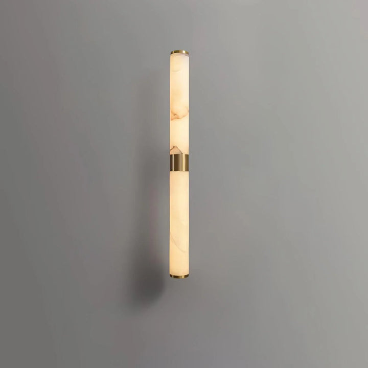 Front view of Line Alabaster Wall Light, modern lighting, elegant home interior décor