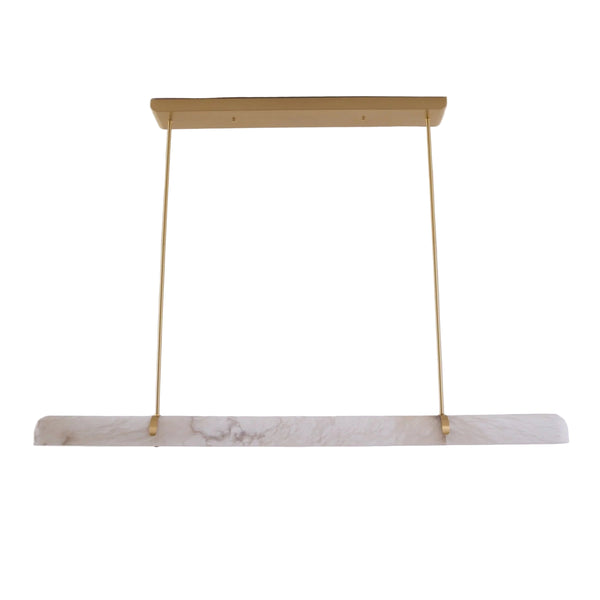 Linear Alabaster Chandelier, luxury lighting, elegant home interior décor, modern ambient design