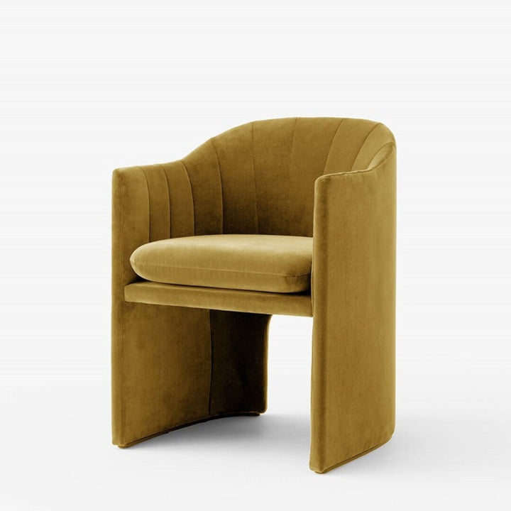 Loafer dining chair custom upholstered