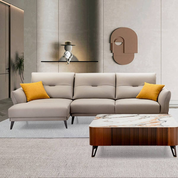 Lounge Luxury KS27 sofa with comfortable cotton-linen upholstery – modern design featuring plush cushions and elegant styling