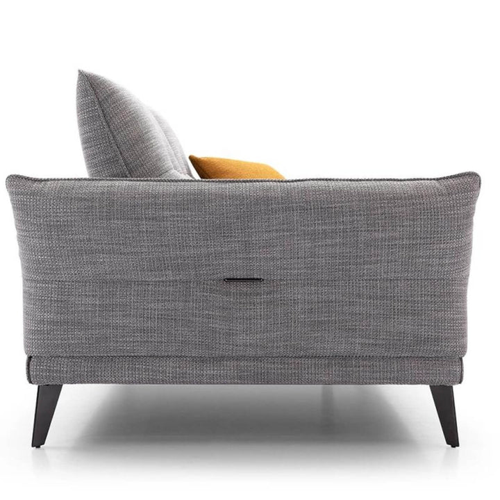 Side view of Lounge Luxury sofa with comfortable cotton-linen upholstery – modern design featuring plush cushions and sleek lines
