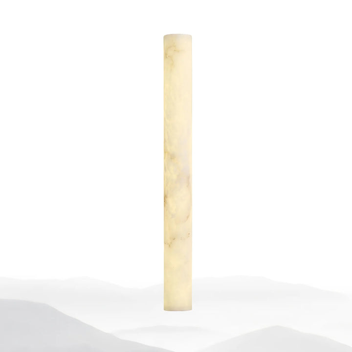 Front view of Luminara alabaster wall sconce for stylish and luxurious home lighting