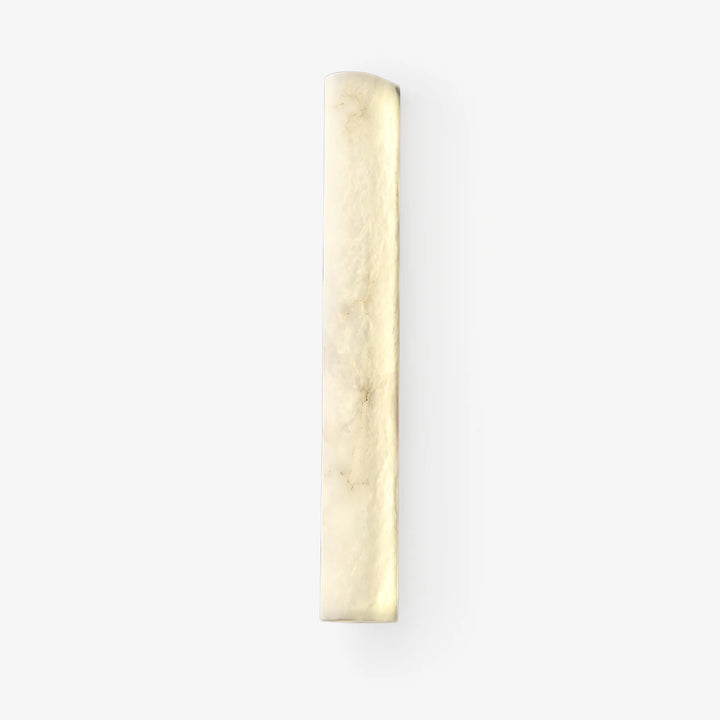 Side view of Luminara alabaster wall sconce for elegant and luxurious home lighting