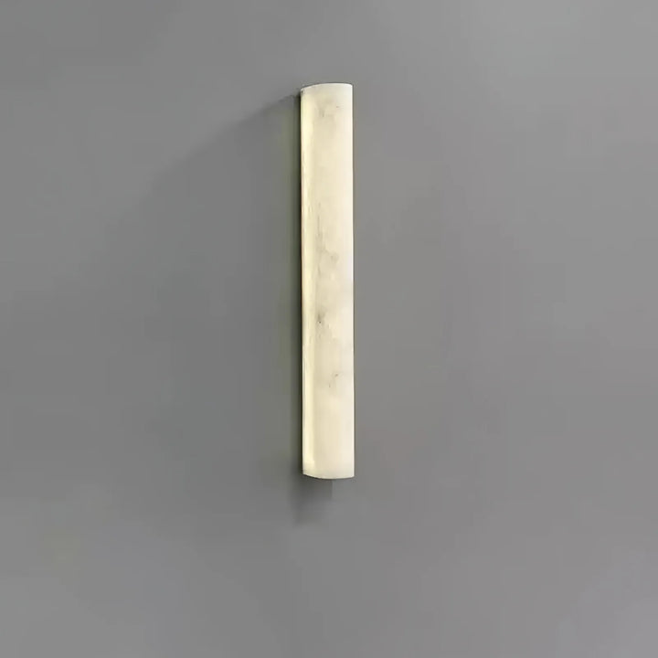 Front view of Luminara alabaster wall sconce for stylish luxury home lighting