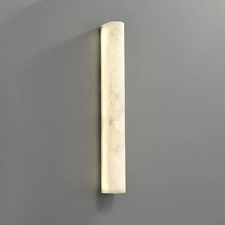 Front view of Luminara alabaster wall sconce for luxury and stylish home lighting