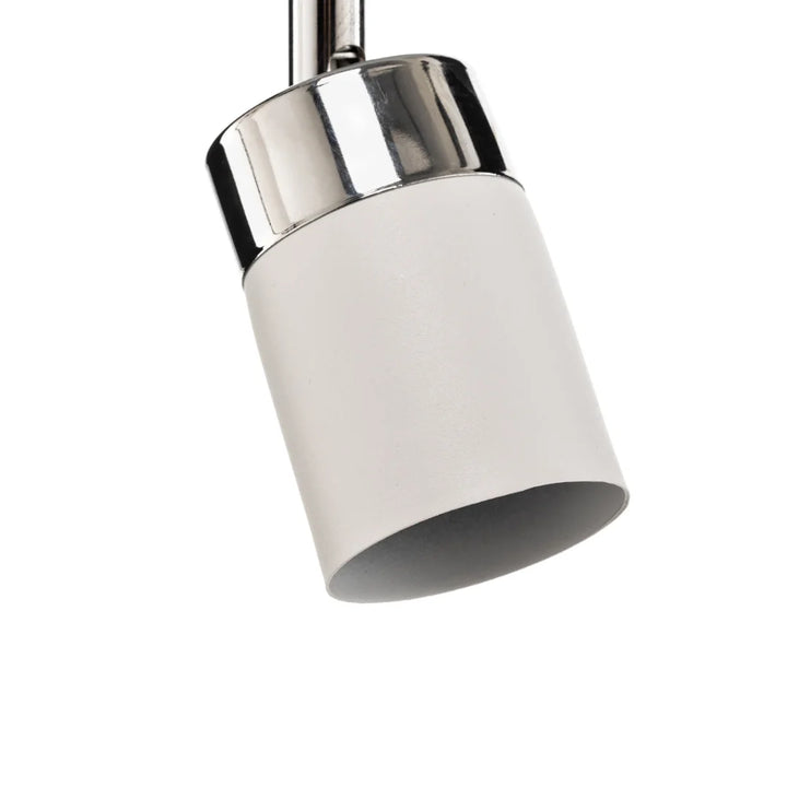 Luminea Spotlight GU10 wall and ceiling light chrome front view modern design