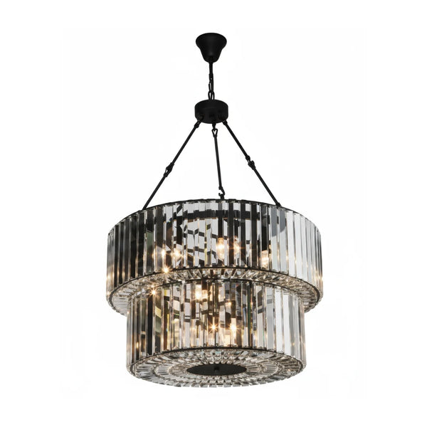 Lunara Luxury K9 Black Crystal Chandelier Modern Elegant Lighting for Home Interiors
