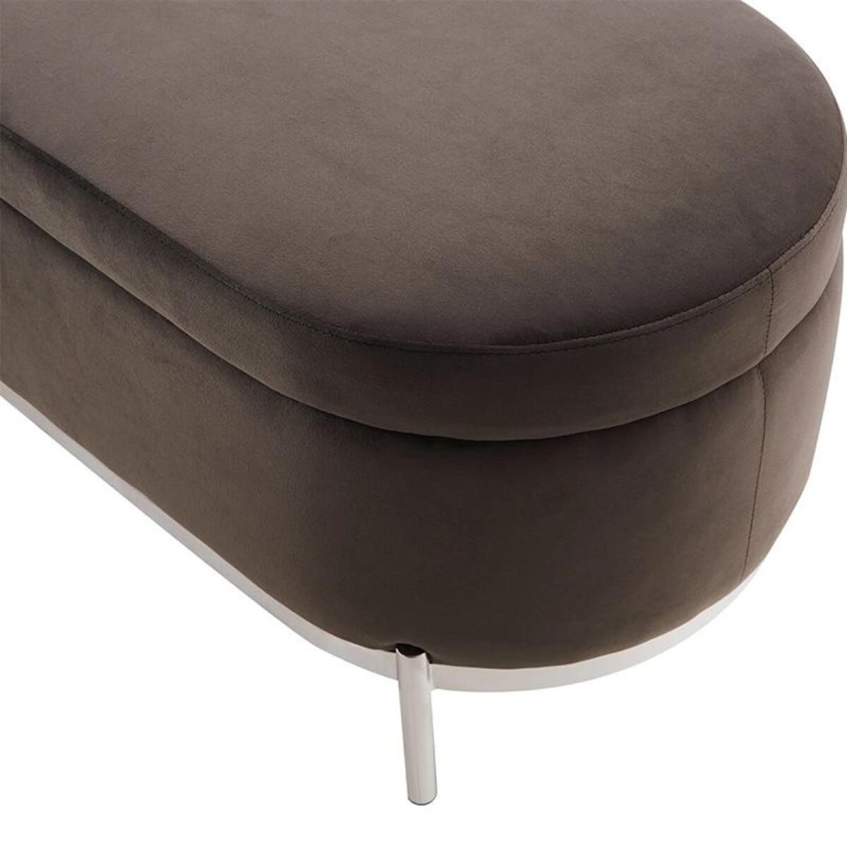 Luxurious Cozy Corner velvet bedroom bench featuring plush velvet upholstery and thick cushioning, designed for elegant and comfortable bedroom seating