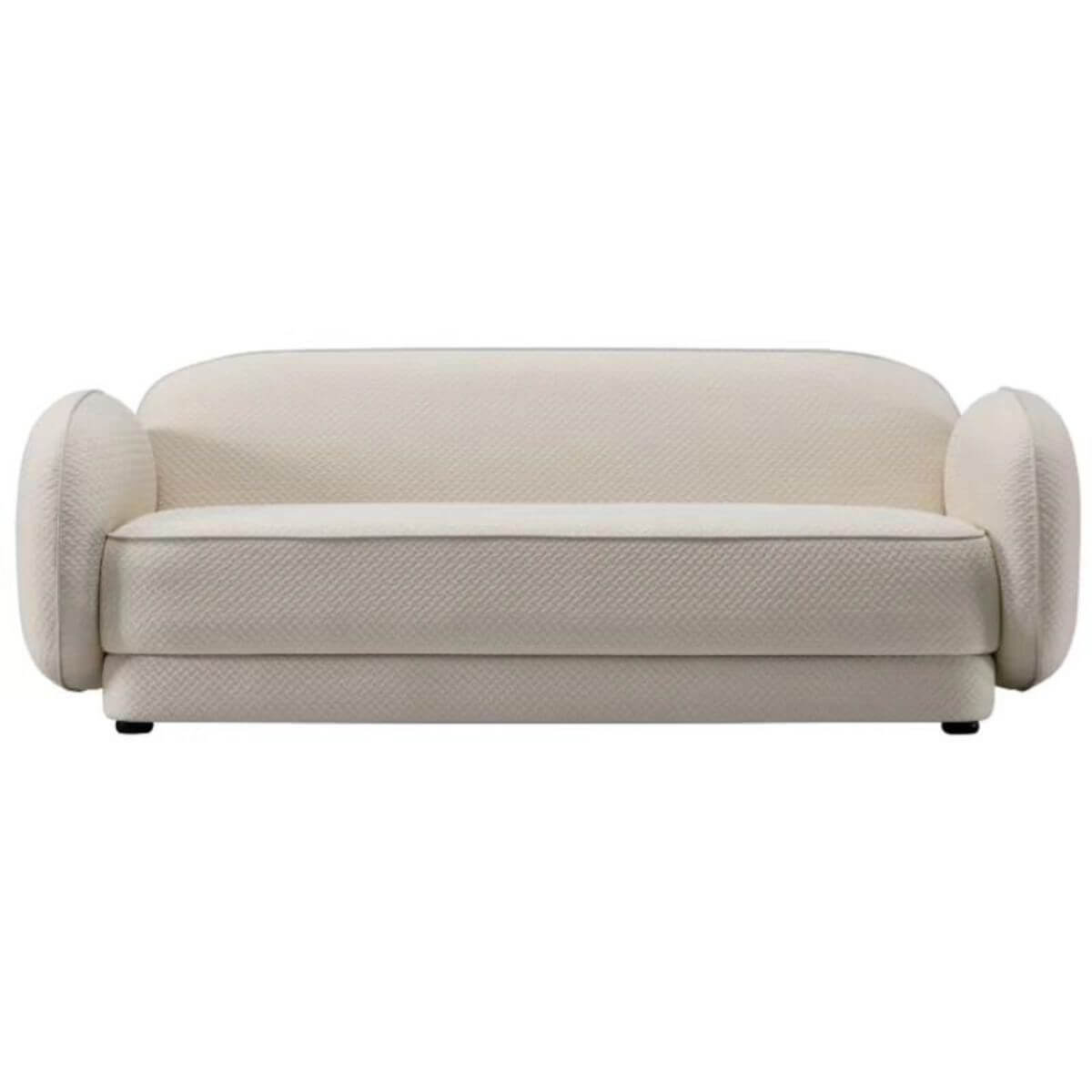 Luxury Plush Prestige modern sectional three-seater sofa featuring plush cushions and sleek design