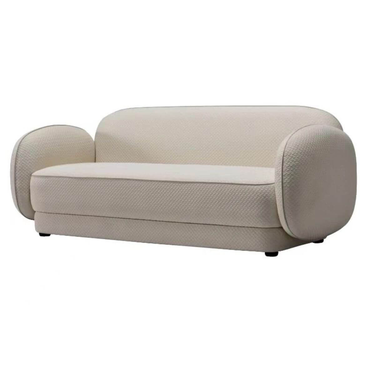 Luxury Plush Prestige modern sectional three-seater sofa featuring plush cushions and sleek design