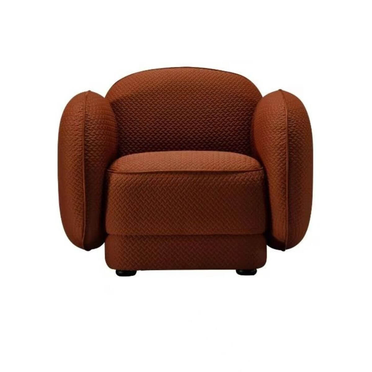 Luxury Plush Prestige modern sectional single-seater sofa featuring plush cushions and sleek design