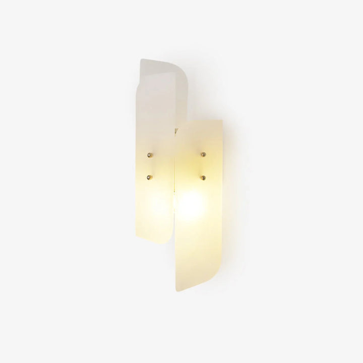 Megalith alabaster wall light front view showcasing luxury modern lighting for elegant interiors