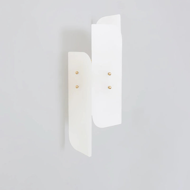 Megalith alabaster wall light front view showcasing luxury modern lighting for elegant home interiors