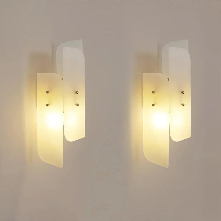 Megalith alabaster wall light side view showcasing luxury modern lighting for stylish home décor