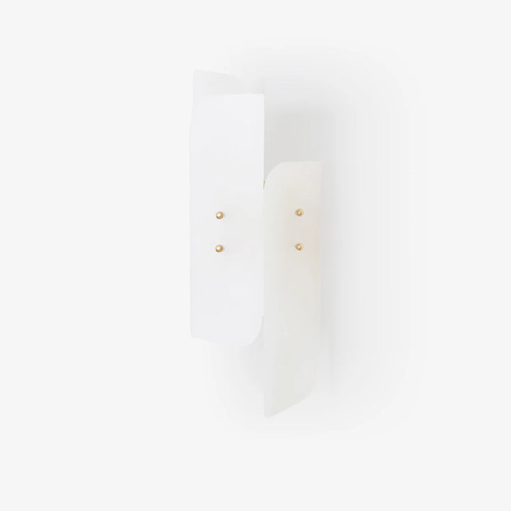 Megalith alabaster wall light side view highlighting luxury modern lighting for stylish home interiors