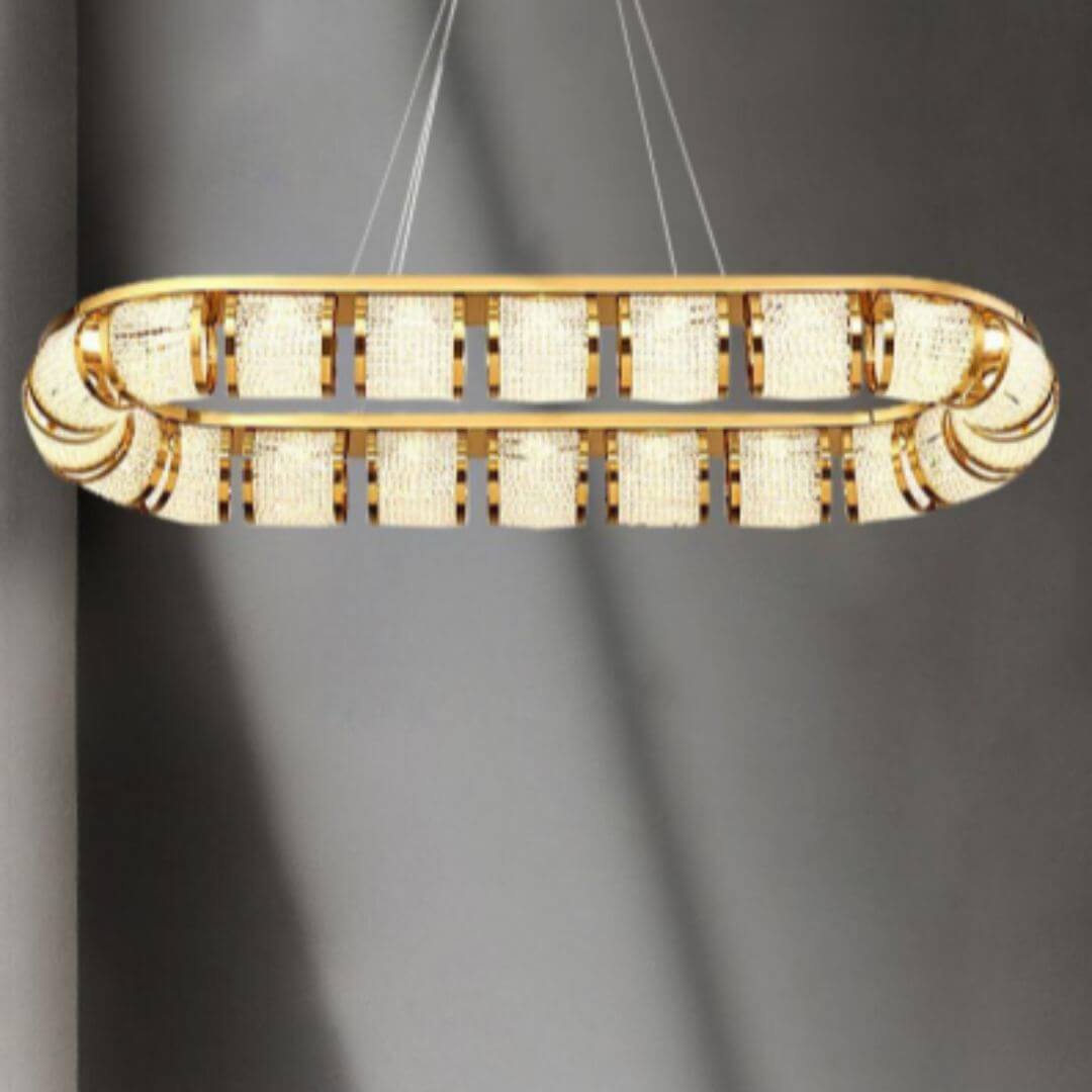 Side View of Mirage Chandelier Light – Elegant Modern Ceiling Lighting Fixture