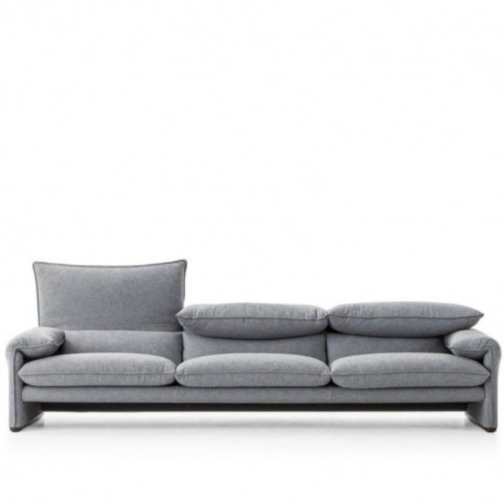 Modern Comfort Cove luxury three-seater sofa in gray upholstery – stylish and comfortable seating with a sleek contemporary design