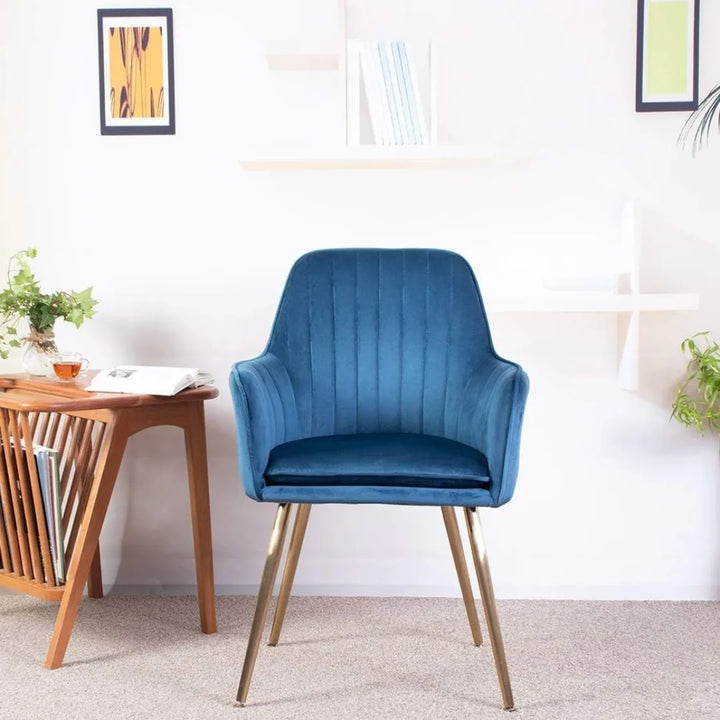Front View of Modern Custom Made Chair in Living Room Elegant Contemporary Furniture