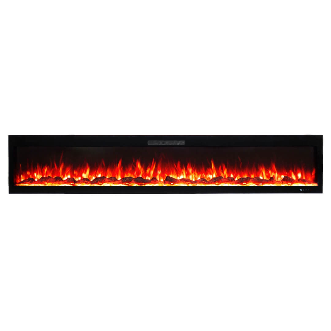 Eclipse Home 100-Inch Wall-Mounted/Recessed Electric Fireplace