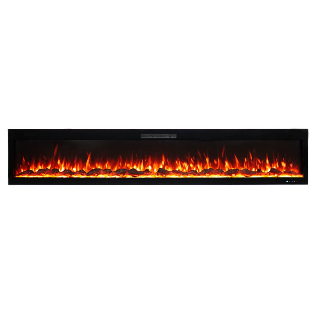 Eclipse Home 100-Inch Wall-Mounted/Recessed Electric Fireplace